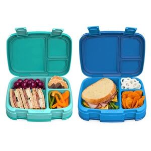 Bentgo Fresh Lunch Box - 2 Pack - Blue & Mint